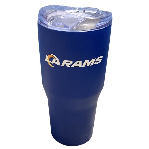Los Angeles Rams 30 Oz Powder Coat Tumbler By Logo Brands NFL Double Wall - Picture 2 of 6